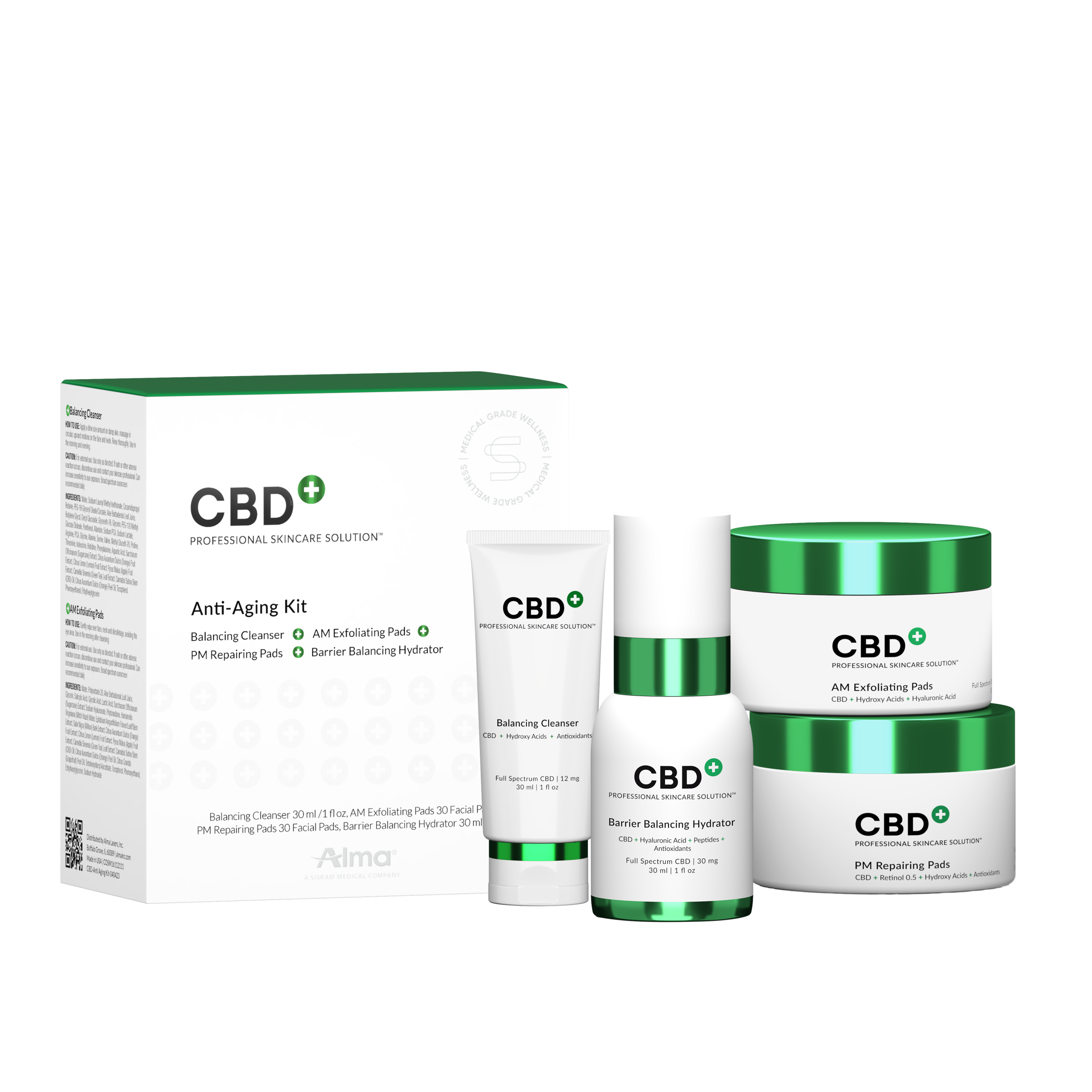 CBD+ Anti-Aging Kit Box-Kit with Products No Shadow